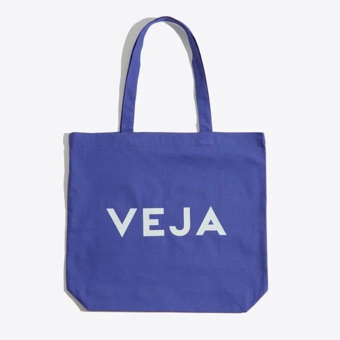 Borsa tote in cotone indaco Borsa tote in cotone indaco
