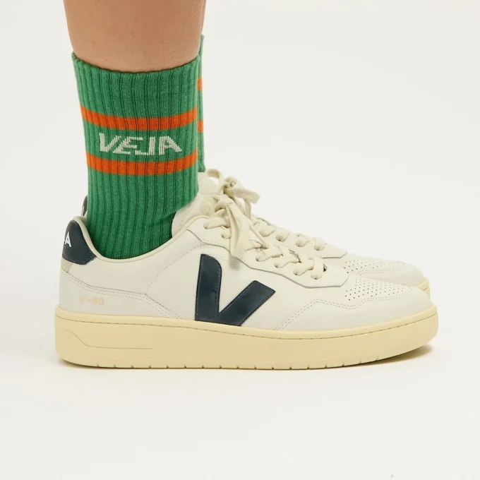 Calzini Iconic Cotone Verde Bianco Arancione