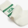 Calzini Iconic in cotone bianco e verde