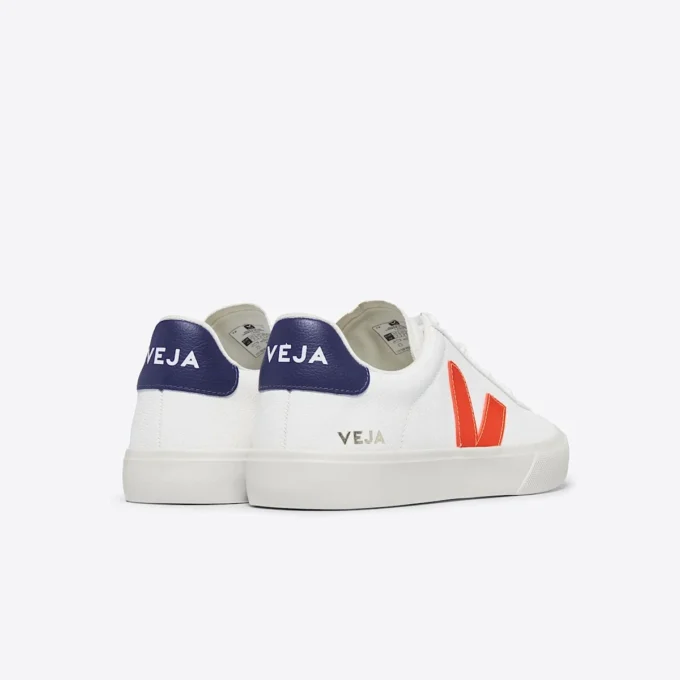 Campo Leather Bianco Arancione Fluo Campo Leather Bianco Arancione Fluo