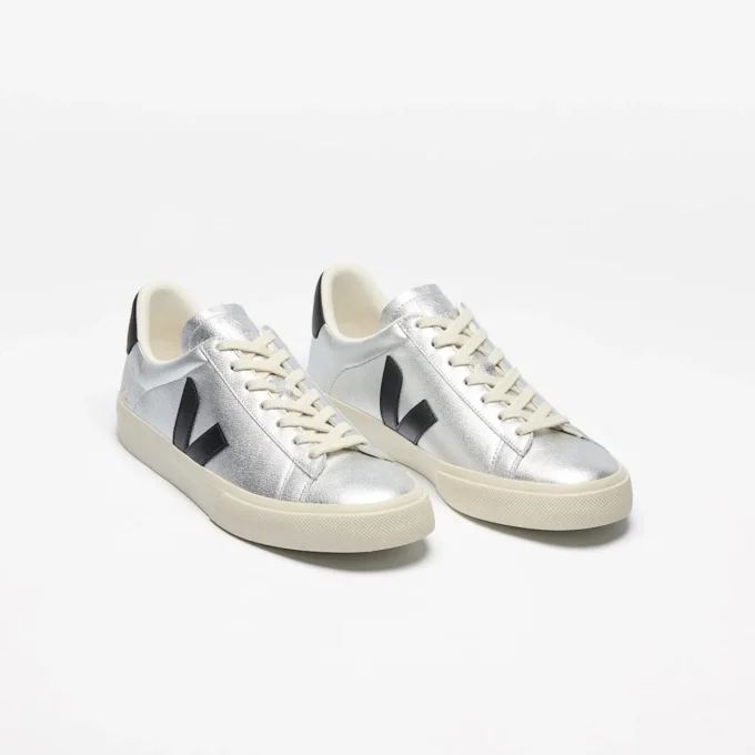Campo Leather Silver Black Campo Leather Silver Black