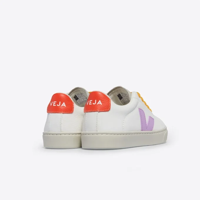 Pelle Esplar Bianca Orchidea Arancione Fluo Pelle Esplar Bianca Orchidea Arancione Fluo