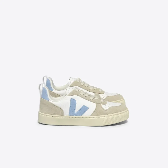 V-10 Pelle Bianca Acciaio Mandorla V-10 Pelle Bianca Acciaio Mandorla