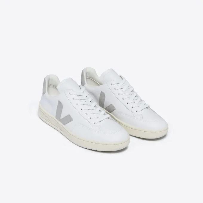 V-12 Pelle Bianco Grigio chiaro V-12 Pelle Bianco Grigio chiaro