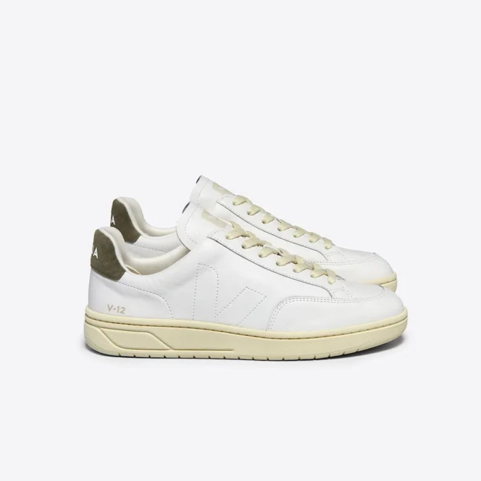 V-12 Stitch Leather White Kaki V-12 Stitch Leather White Kaki