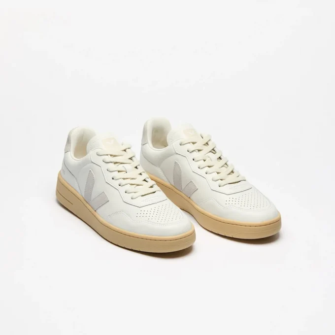 V-90 Pelle Bianco Grigio chiaro Naturale V-90 Pelle Bianco Grigio chiaro Naturale