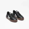 Volley Lacci elastici Pelle Nero Bianco Corteccia Volley Lacci elastici Pelle Nero Bianco Corteccia