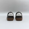 Volley Lacci elastici Pelle Nero Bianco Corteccia Volley Lacci elastici Pelle Nero Bianco Corteccia