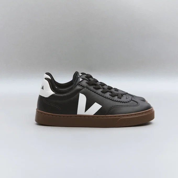Volley Lacci elastici Pelle Nero Bianco Corteccia Volley Lacci elastici Pelle Nero Bianco Corteccia