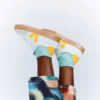 Volley Lacci elastici Tela Bianca Sole Naturale Volley Lacci elastici Tela Bianca Sole Naturale