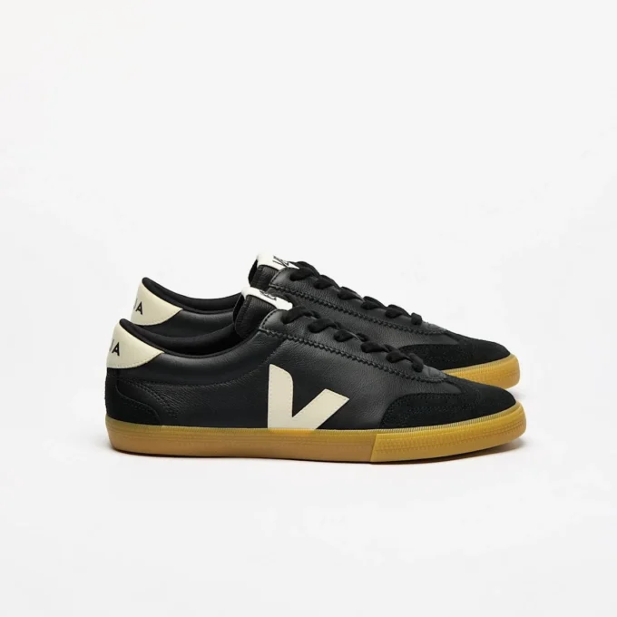 Volley Leather Black Pierre Volley Leather Black Pierre