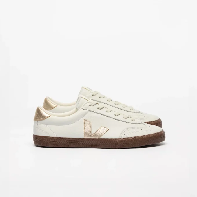 Volley Leather White Platine Bark Volley Leather White Platine Bark
