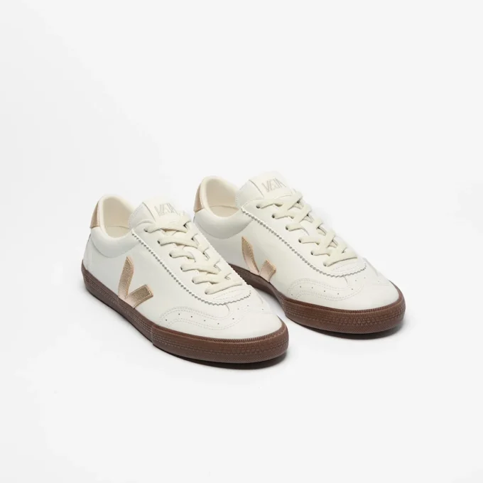 Volley Leather White Platine Bark Volley Leather White Platine Bark