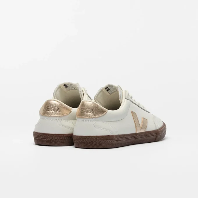 Volley Leather White Platine Bark Volley Leather White Platine Bark