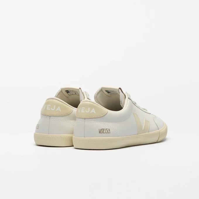 Volley Signature Pelle Bianca Calcaire Volley Signature Pelle Bianca Calcaire