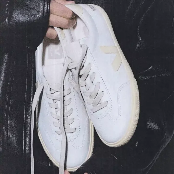 Volley Signature Pelle Bianca Calcaire Volley Signature Pelle Bianca Calcaire
